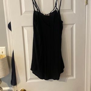 Women’s Roxy Spaghetti strap black, gauze material tank top
